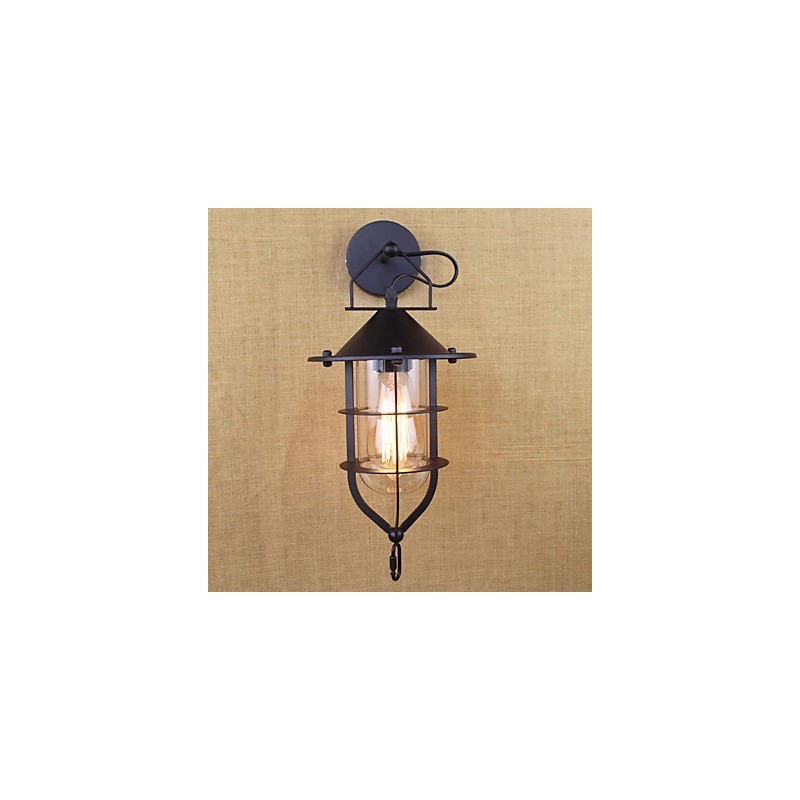 Pintura retrô country para proteção ocular em estilo mini, arandelas de parede com luz ambiente