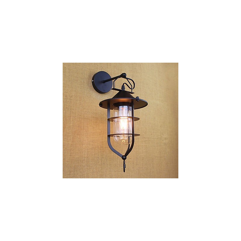 Pintura retrô country para proteção ocular em estilo mini, arandelas de parede com luz ambiente