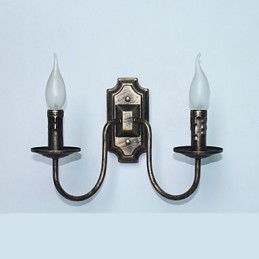Luminária de parede simples retrô para corredor, lâmpada de cabeça dupla para quarto, sala de estar, iluminação de parede