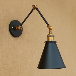 Luminária de parede industrial vintage de latão, luminária de parede, iluminação doméstica, decoração interna, luminária de parede