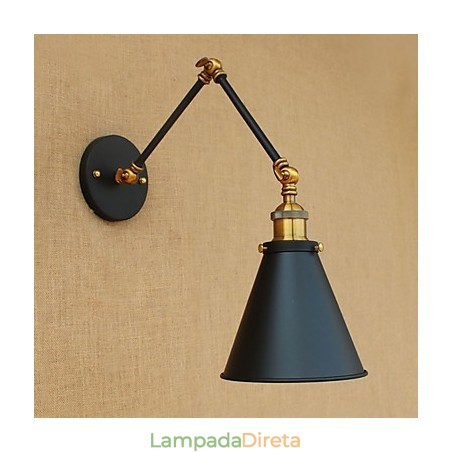 Luminária de parede industrial vintage de latão, luminária de parede, iluminação doméstica, decoração interna, luminária de parede Luminária de parede industrial vintage de latão, luminária de parede, iluminação doméstica, decoração interna, luminária de parede