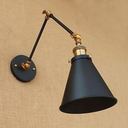 Luminária de parede industrial vintage de latão, luminária de parede, iluminação doméstica, decoração interna, luminária de parede