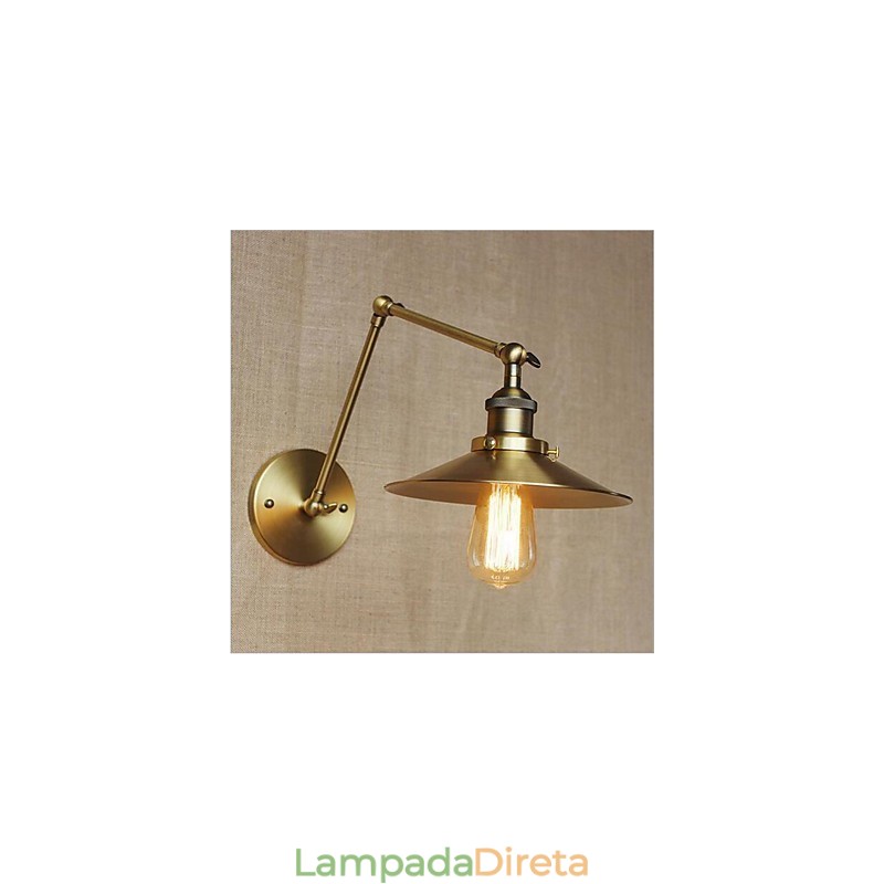 Recurso moderno contemporâneo country retrô galvanizado para braço oscilante luz ambiente balanço