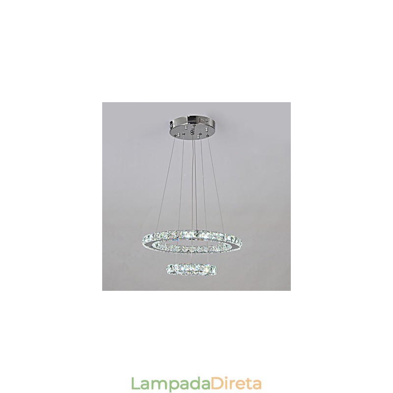 Lustre de metal cromado clássico tradicional