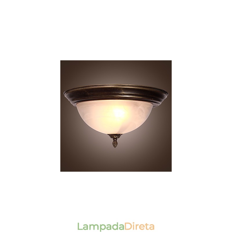 Montagem embutida de inspiração antiga com 2 luzes
