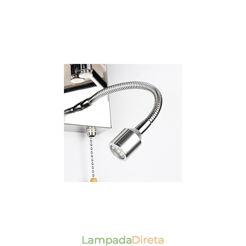 Lodge rústico contemporâneo moderno moderno contemporâneo country cromado recurso para luminária de parede de braço oscilante de cristal