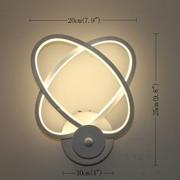 Luminária de parede criativa, cabeceira, parede, corredor, estudo, moda, luminária de alumínio
