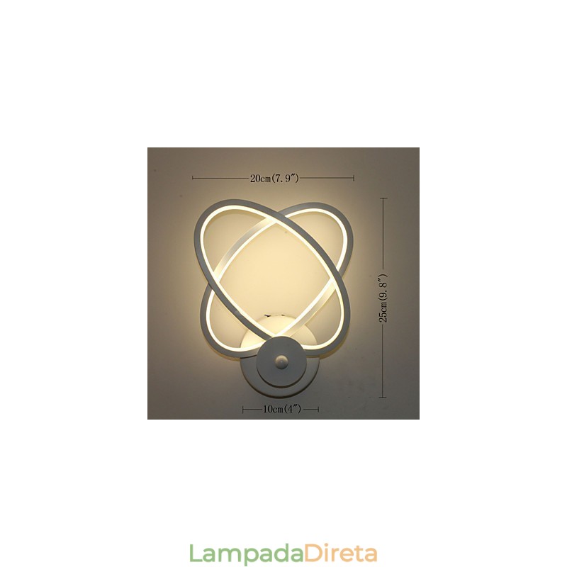 Luminária de parede criativa, cabeceira, parede, corredor, estudo, moda, luminária de alumínio