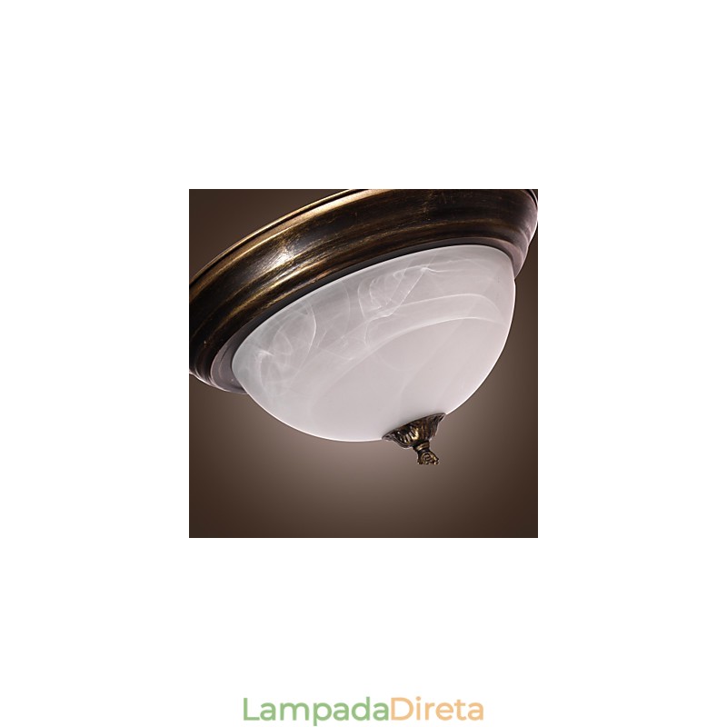 Montagem embutida de inspiração antiga com 2 luzes