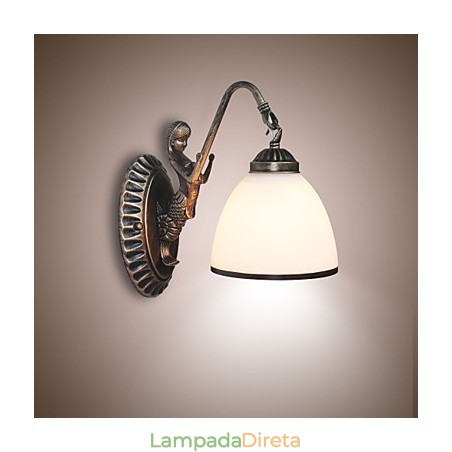 Luminária de parede estilo europeu retrô para sala de estar, quarto, varanda, café, luminária de parede Luminária de parede estilo europeu retrô para sala de estar, quarto, varanda, café, luminária de parede