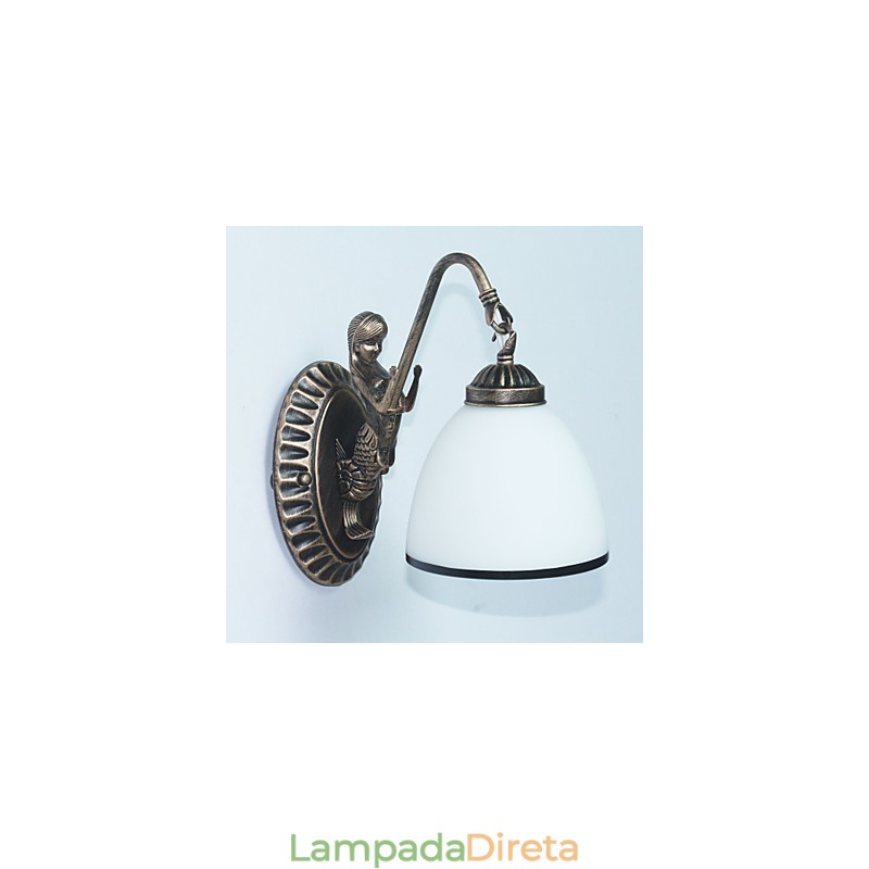 Luminária de parede estilo europeu retrô para sala de estar, quarto, varanda, café, luminária de parede