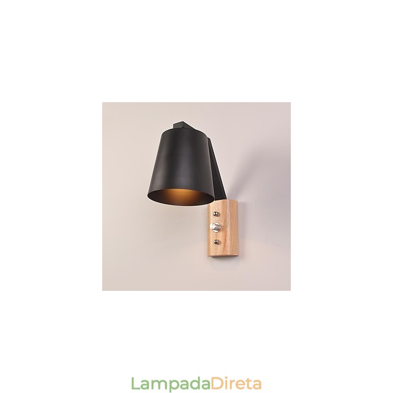 Acabamento em óxido preto moderno e contemporâneo para arandelas de parede Downlight