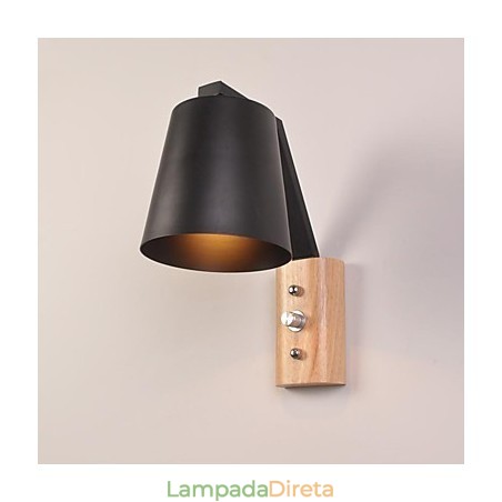 Acabamento em óxido preto moderno e contemporâneo para arandelas de parede Downlight Acabamento em óxido preto moderno e contemporâneo para arandelas de parede Downlight