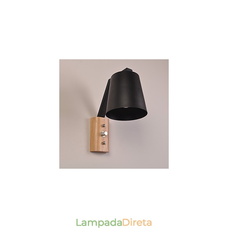 Acabamento em óxido preto moderno e contemporâneo para arandelas de parede Downlight