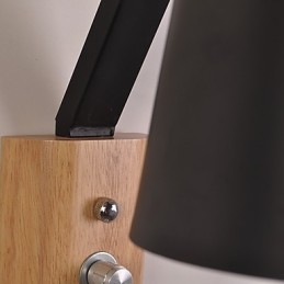 Acabamento em óxido preto moderno e contemporâneo para arandelas de parede Downlight