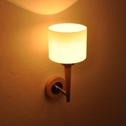 Luminária de parede de vidro com recurso para arandelas de parede com luz ambiente estilo mini
