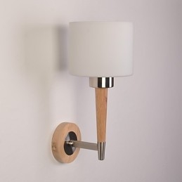 Luminária de parede de vidro com recurso para arandelas de parede com luz ambiente estilo mini