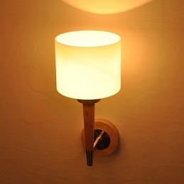 Luminária de parede de vidro com recurso para arandelas de parede com luz ambiente estilo mini
