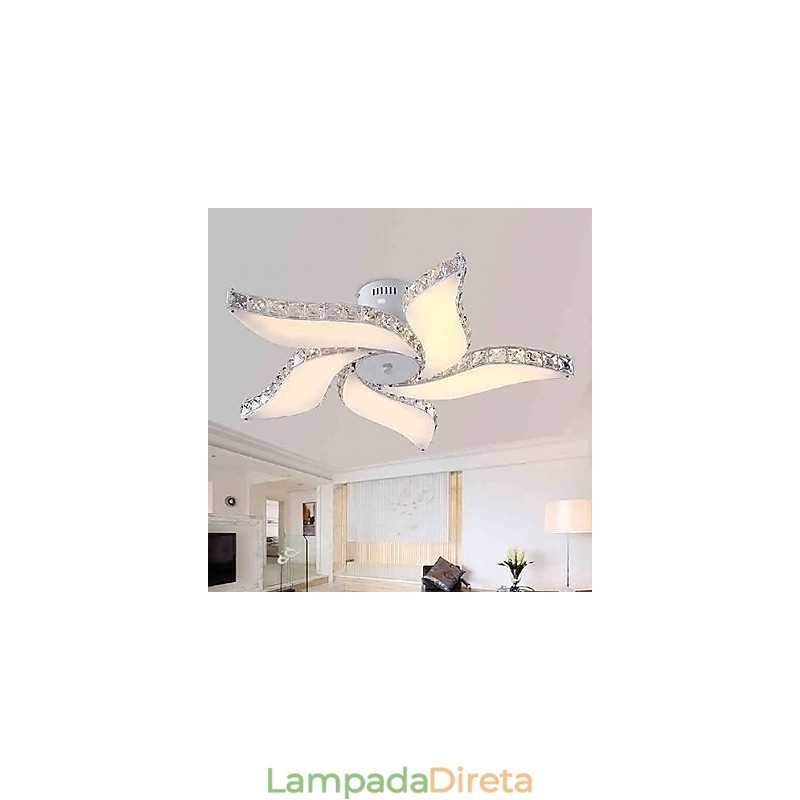 Moderno Contemporâneo Cristal Metal Montagem Embutida