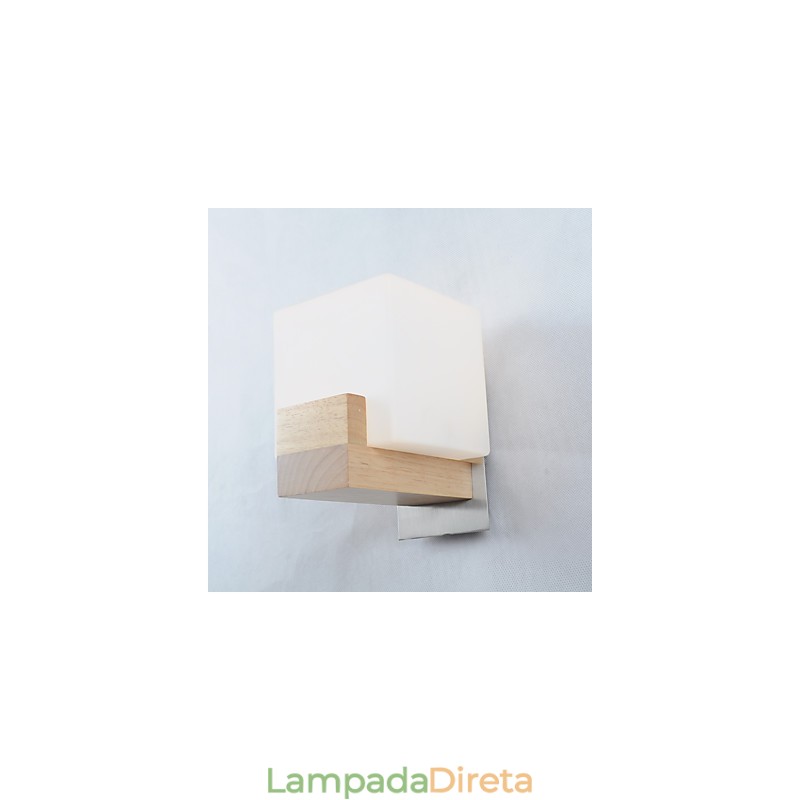 Luminária de parede simples, abajur de mesa de cabeceira com cúpula de vidro e madeira maciça para quarto, cômoda, sala de estar, quarto de bebê, dormitório universitário, mesa de centro, estantes de livros