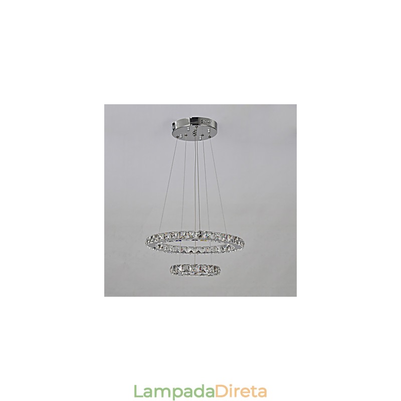Lustre de metal cromado clássico tradicional