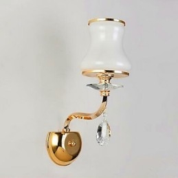 Recurso eletrogalvanizado contemporâneo moderno para luzes de parede de luz ambiente de proteção ocular de estilo mini de cristal