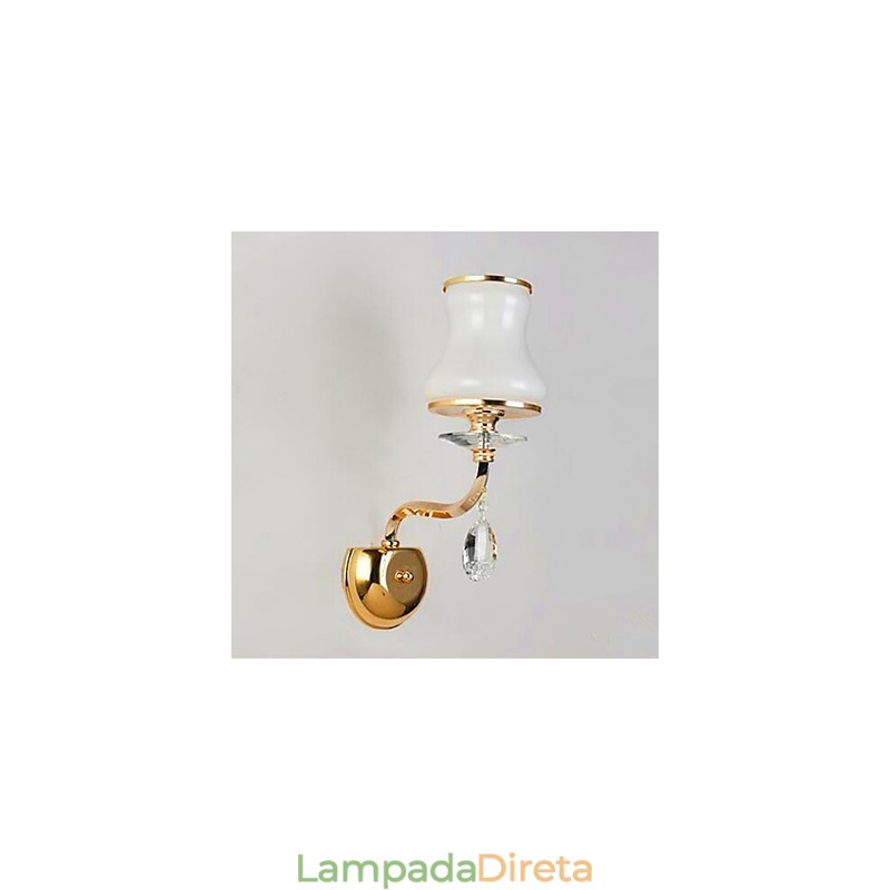 Recurso eletrogalvanizado contemporâneo moderno para luzes de parede de luz ambiente de proteção ocular de estilo mini de cristal