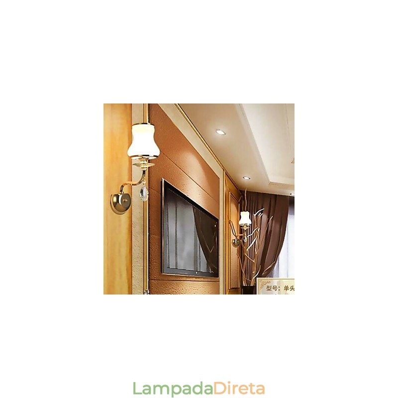 Recurso eletrogalvanizado contemporâneo moderno para luzes de parede de luz ambiente de proteção ocular de estilo mini de cristal