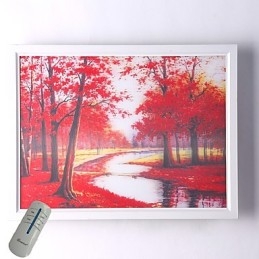 Pintura moderna contemporânea integrada, recurso de pintura contemporânea para arandelas de parede com luz ambiente