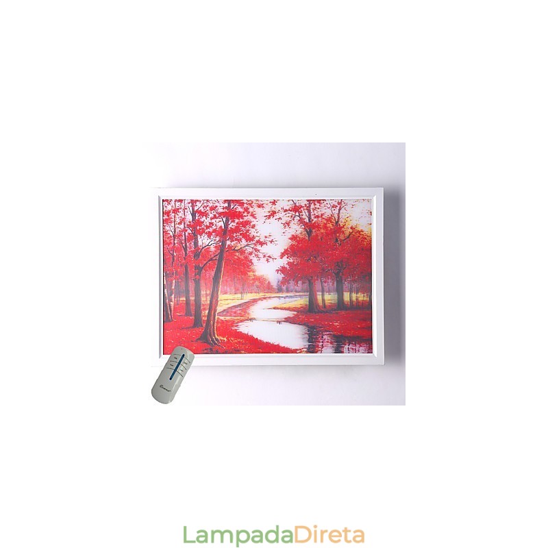 Pintura moderna contemporânea integrada, recurso de pintura contemporânea para arandelas de parede com luz ambiente