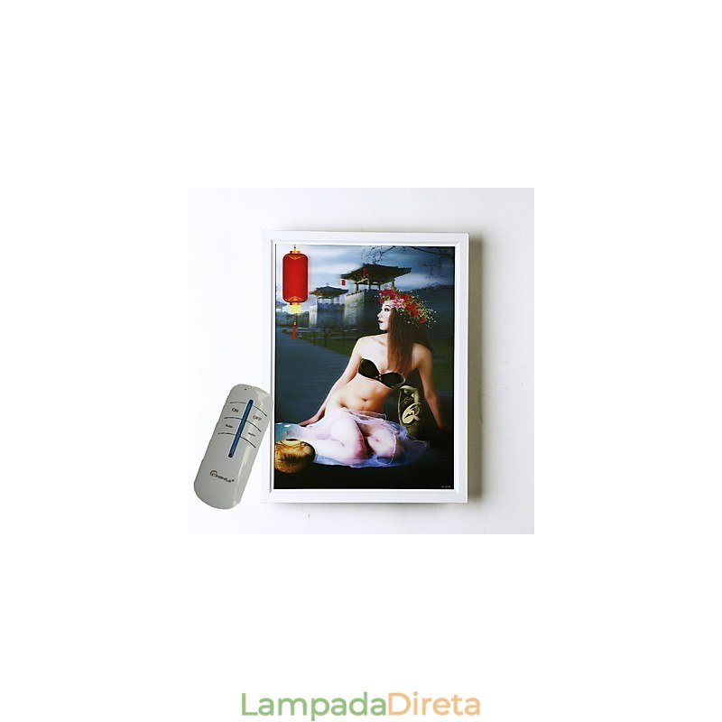 Pintura moderna contemporânea integrada, recurso de pintura contemporânea para arandelas de parede com luz ambiente