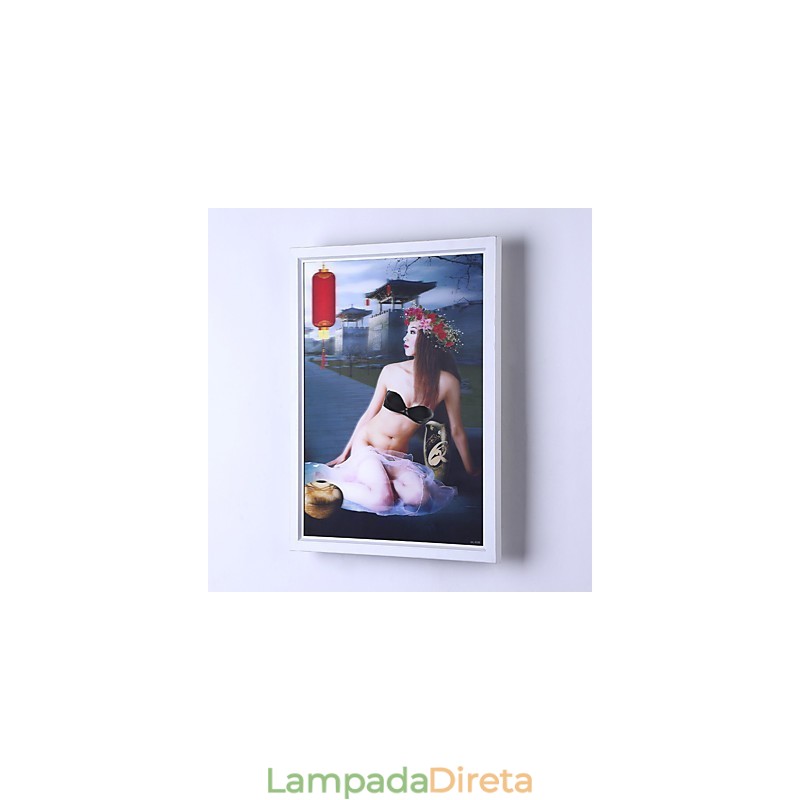 Pintura moderna contemporânea integrada, recurso de pintura contemporânea para arandelas de parede com luz ambiente