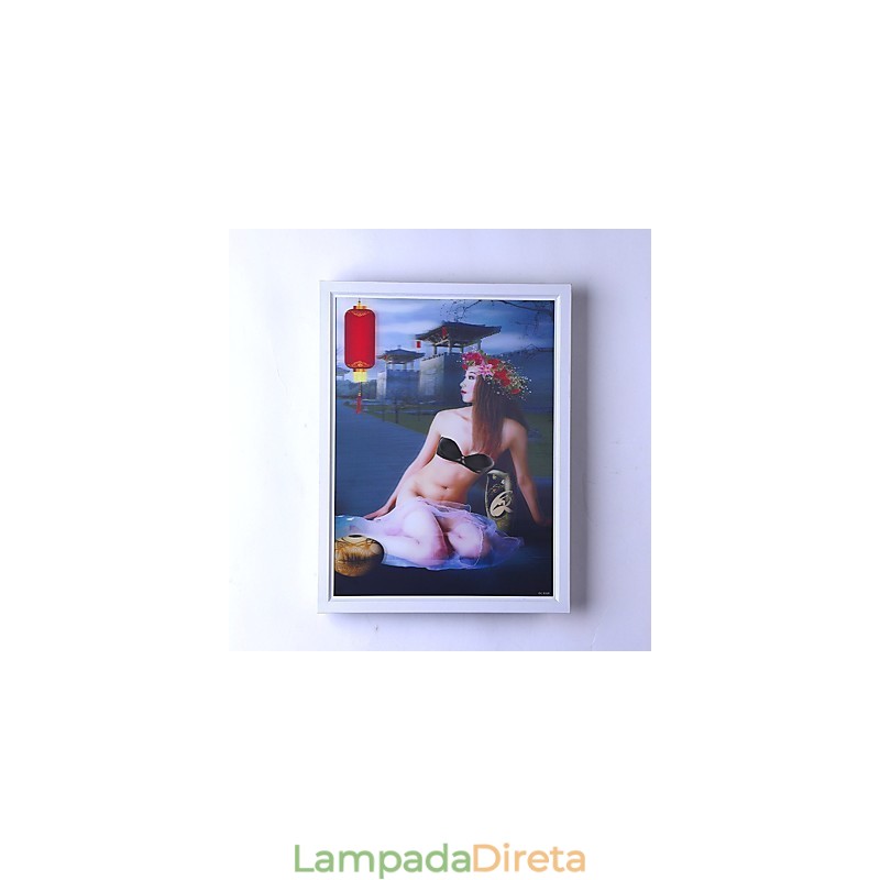 Pintura moderna contemporânea integrada, recurso de pintura contemporânea para arandelas de parede com luz ambiente