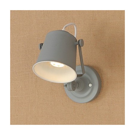 Luminária de parede de aço pintado, decoração de café americano preto e branco, luminária de parede retrô, lâmpada de sabre de luz na parede Luminária de parede de aço pintado, decoração de café americano preto e branco, luminária de parede retrô, lâmpada de sabre de luz na parede