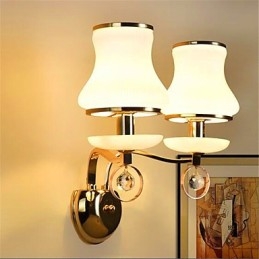 Recurso moderno e contemporâneo galvanizado para luzes de parede de proteção ocular em estilo mini cristal