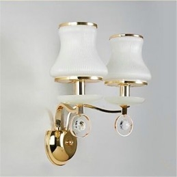 Recurso moderno e contemporâneo galvanizado para luzes de parede de proteção ocular em estilo mini cristal