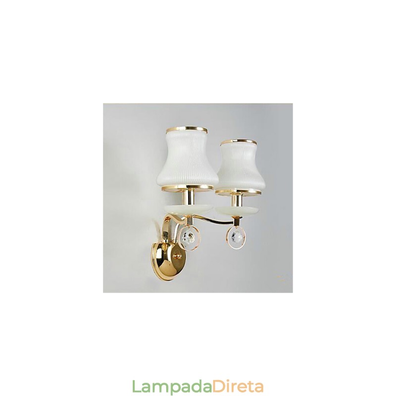 Recurso moderno e contemporâneo galvanizado para luzes de parede de proteção ocular em estilo mini cristal