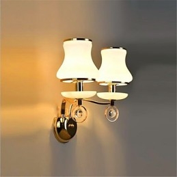 Recurso moderno e contemporâneo galvanizado para luzes de parede de proteção ocular em estilo mini cristal