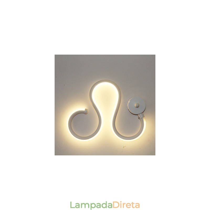 Lâmpada minimalista moderna Lâmpada de alumínio Lâmpada de cabeceira de quarto Decoração Designers Iluminação de corredor em forma Lâmpadas criativas para sala de estar