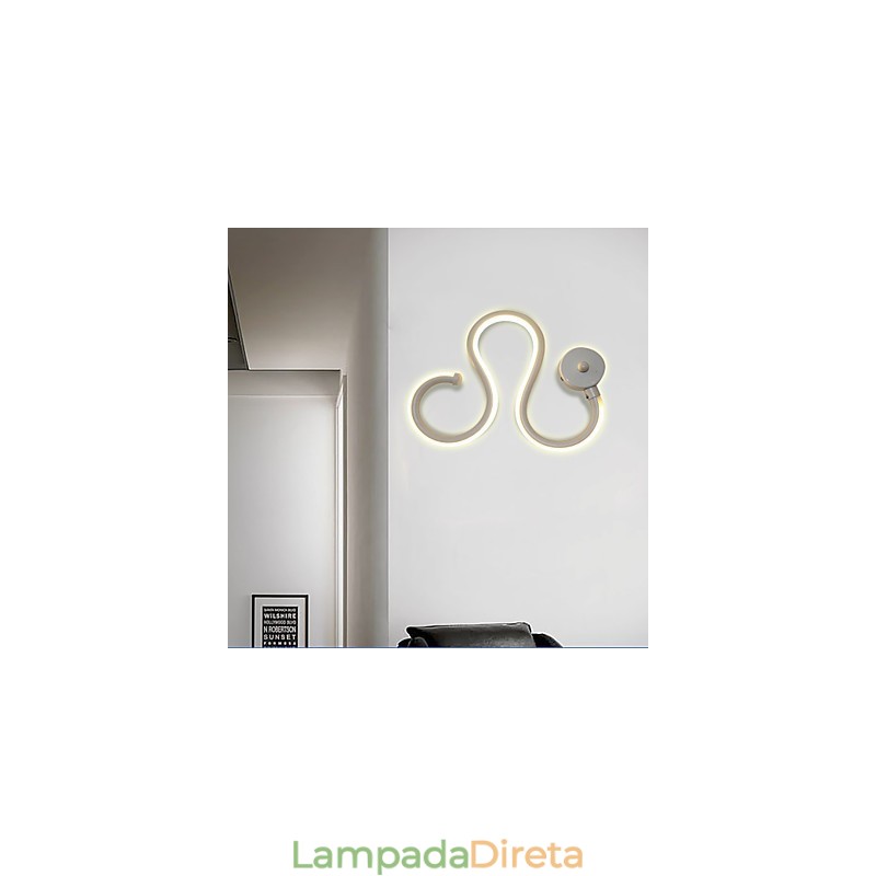 Lâmpada minimalista moderna Lâmpada de alumínio Lâmpada de cabeceira de quarto Decoração Designers Iluminação de corredor em forma Lâmpadas criativas para sala de estar