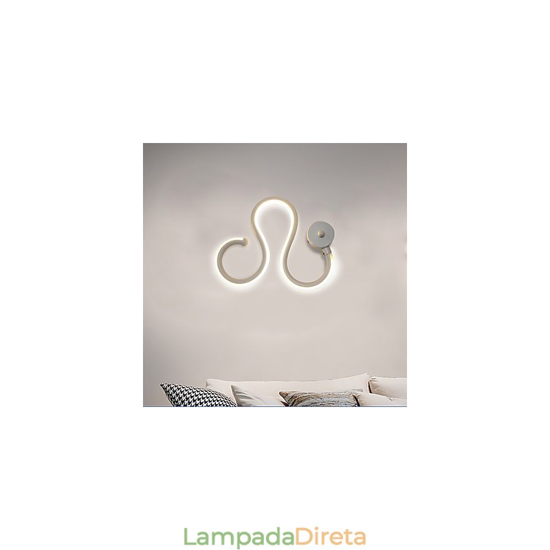 Lâmpada minimalista moderna Lâmpada de alumínio Lâmpada de cabeceira de quarto Decoração Designers Iluminação de corredor em forma Lâmpadas criativas para sala de estar