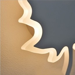 Pintura moderna contemporânea integrada, recurso de pintura contemporânea para arandelas de parede com luz ambiente