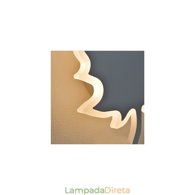 Pintura moderna contemporânea integrada, recurso de pintura contemporânea para arandelas de parede com luz ambiente