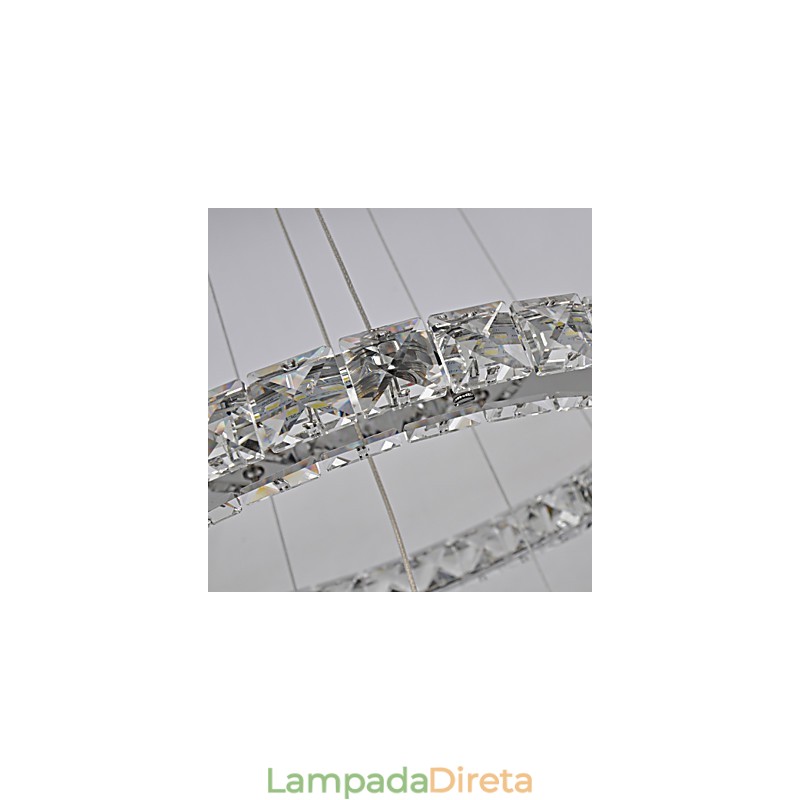 Lustre de metal cromado clássico tradicional