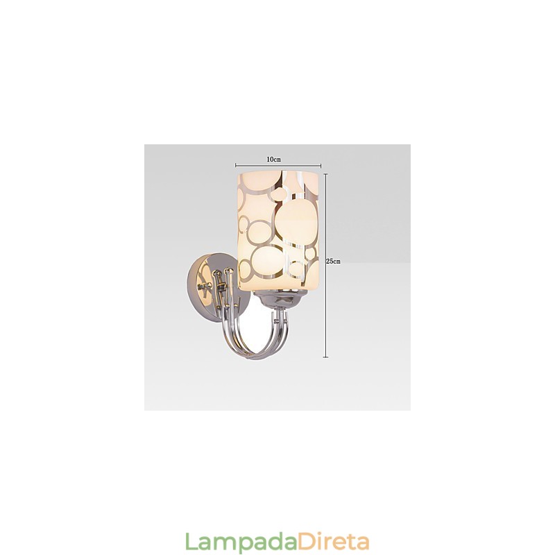 Luminária de parede metálica moderna contemporânea embutida e de teto Hugger, luminária de parede com destaque