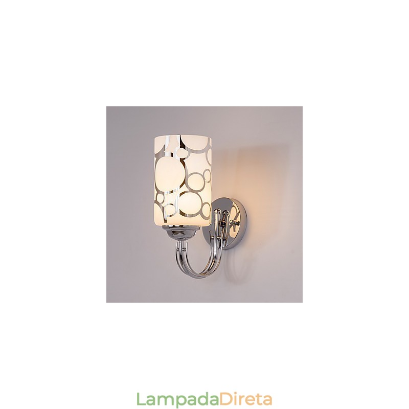Luminária de parede metálica moderna contemporânea embutida e de teto Hugger, luminária de parede com destaque
