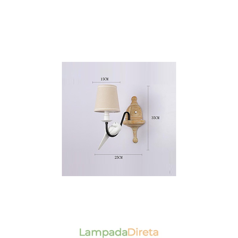 Rústico Lodge Simples Vintage Pintura Característica Luz Ambiente Arandelas de Parede Luz de Parede