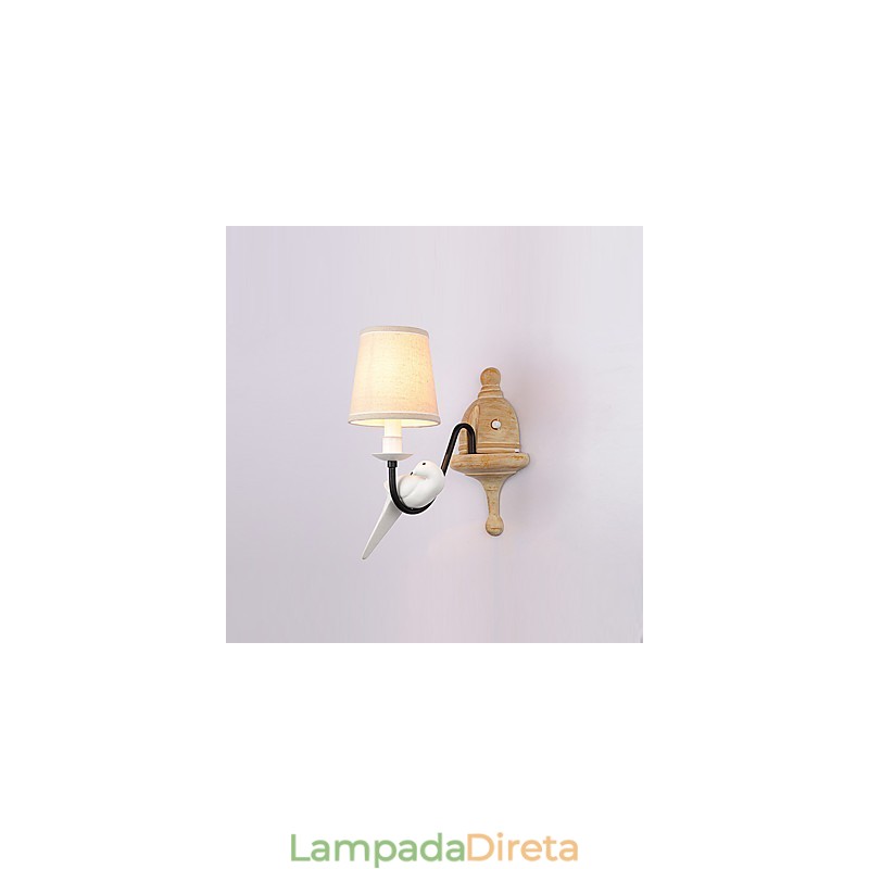 Rústico Lodge Simples Vintage Pintura Característica Luz Ambiente Arandelas de Parede Luz de Parede