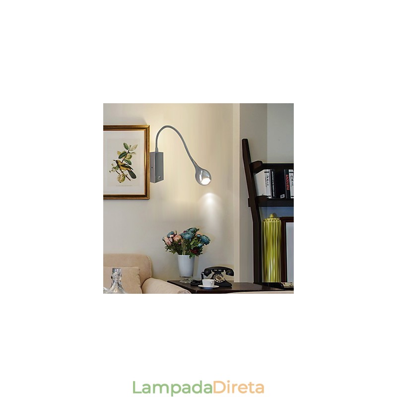 Luminária de parede moderna contemporânea com luz ambiente