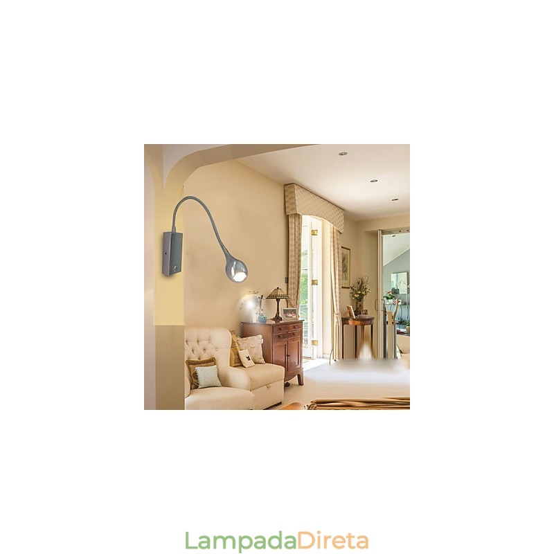 Luminária de parede moderna contemporânea com luz ambiente
